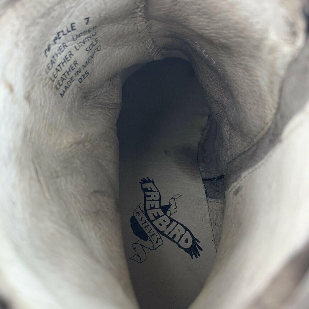 Freebird Belle Boots 7 Taupe Brown Leather Suede - Picture 11 of 12